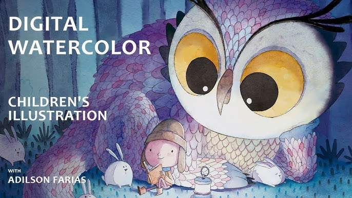 How to Illustrate a Children's Book with Watercolor Brushes in Procreate